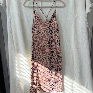 Printed Slip Midi Dress